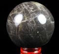 Polished Black Moonstone Sphere - Madagascar #78940-1